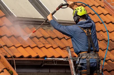 Démoussage et hydrofuge de toiture à Sainte-Colombe-de-la-Commanderie